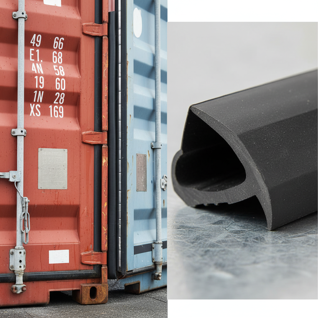 Premium Rubber Door Gasket Seals for Shipping Containers - Durable Weatherproof Solution (Per Meter)