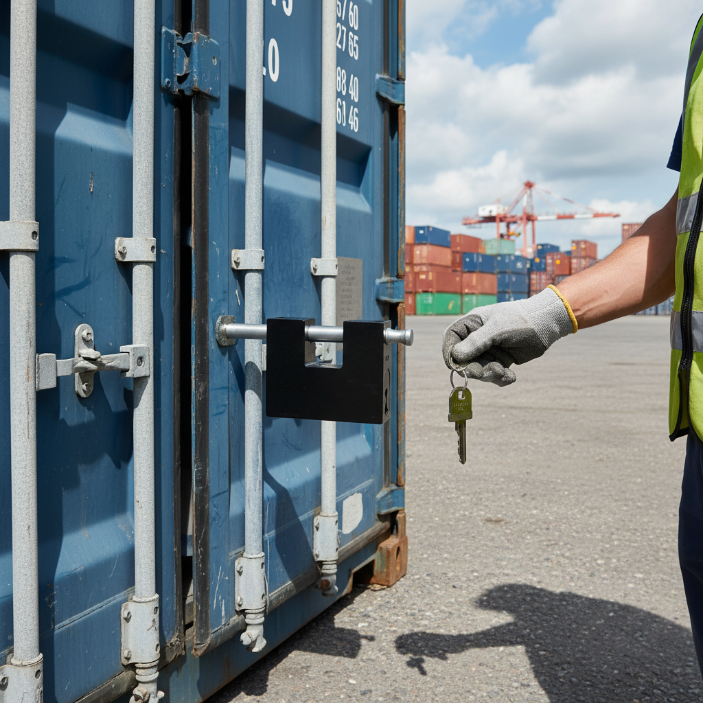 Premium Heavy Duty High-Security Padlock 80mm with Hardened Steel Body for Shipping Containers and Outdoor Use