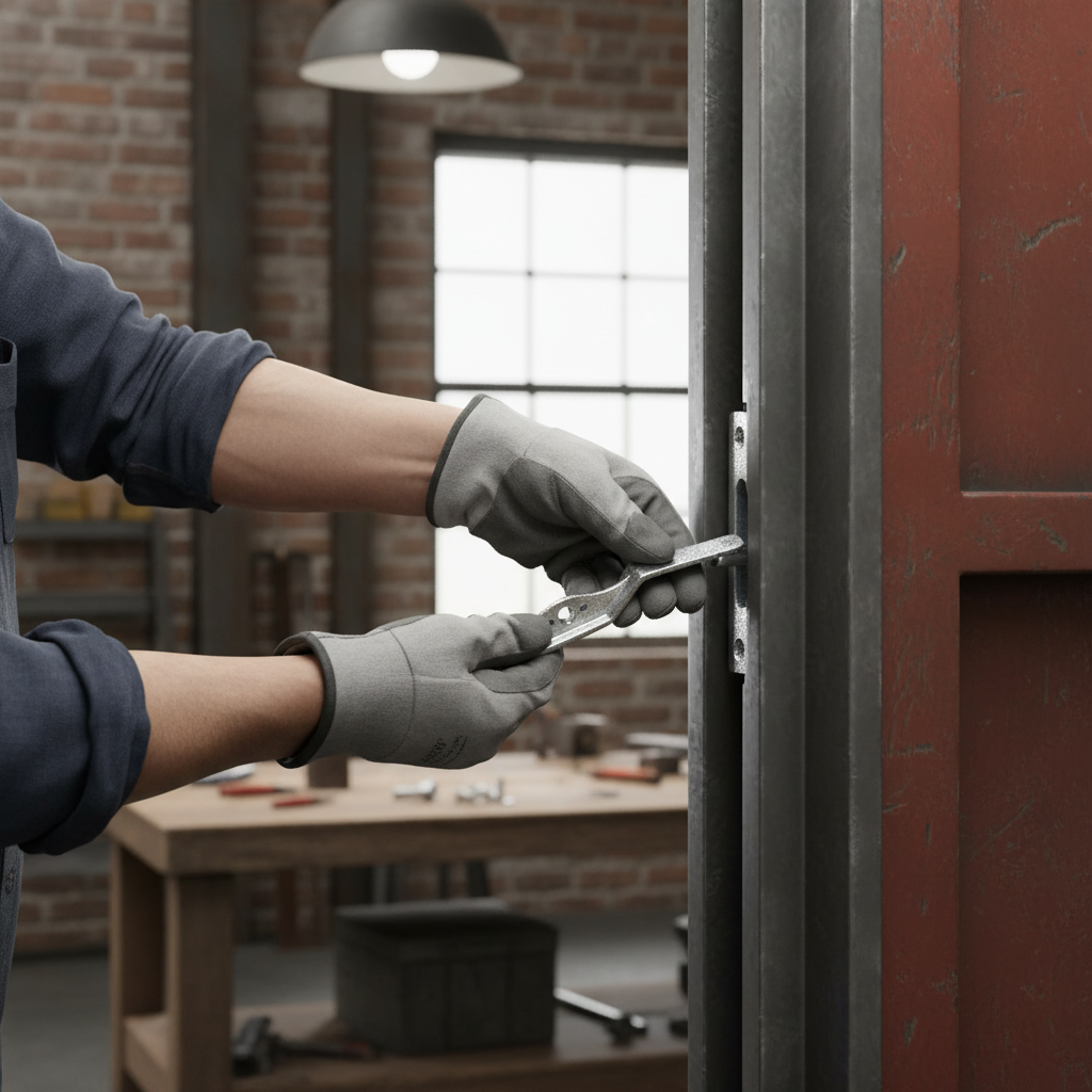 Premium Heavy Duty Door Handle Made from Forged Metal with Locking Features for Enhanced Security and Durability