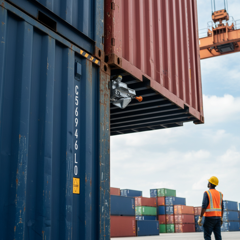 Professional Semi Automatic Twist Lock Stacking Pin for Shipping Containers - Heavy Duty High-Performance Secure Locking Mechanism