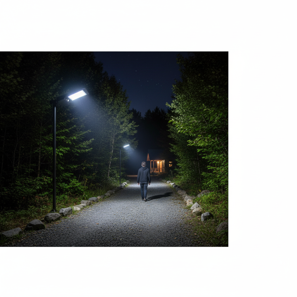 High-Performance 15W Solar LED Light with PIR Motion Sensor Technology for Outdoor Security and Illumination
