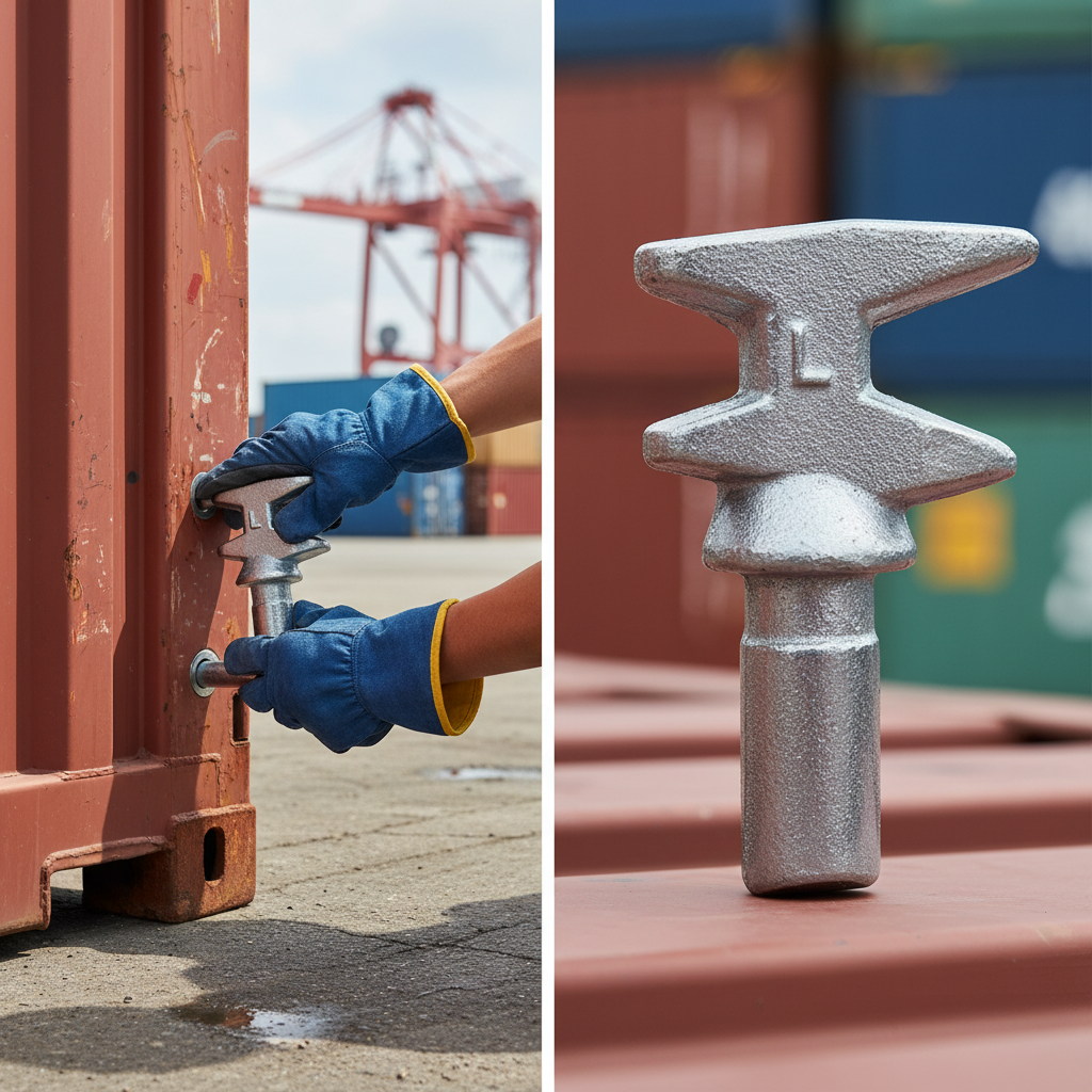 Premium Heavy Duty Lock Cam for Shipping Container Doors - Durable Cast Steel Construction with Galvanized Finish for Enhanced Security