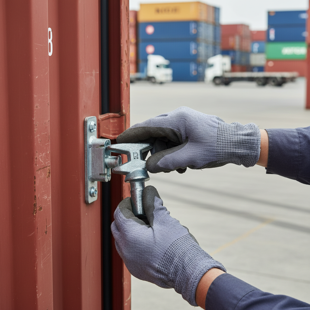 Heavy Duty Lock Cam for Shipping Containers - Durable Cast Steel with Galvanized Finish for Secure Protection