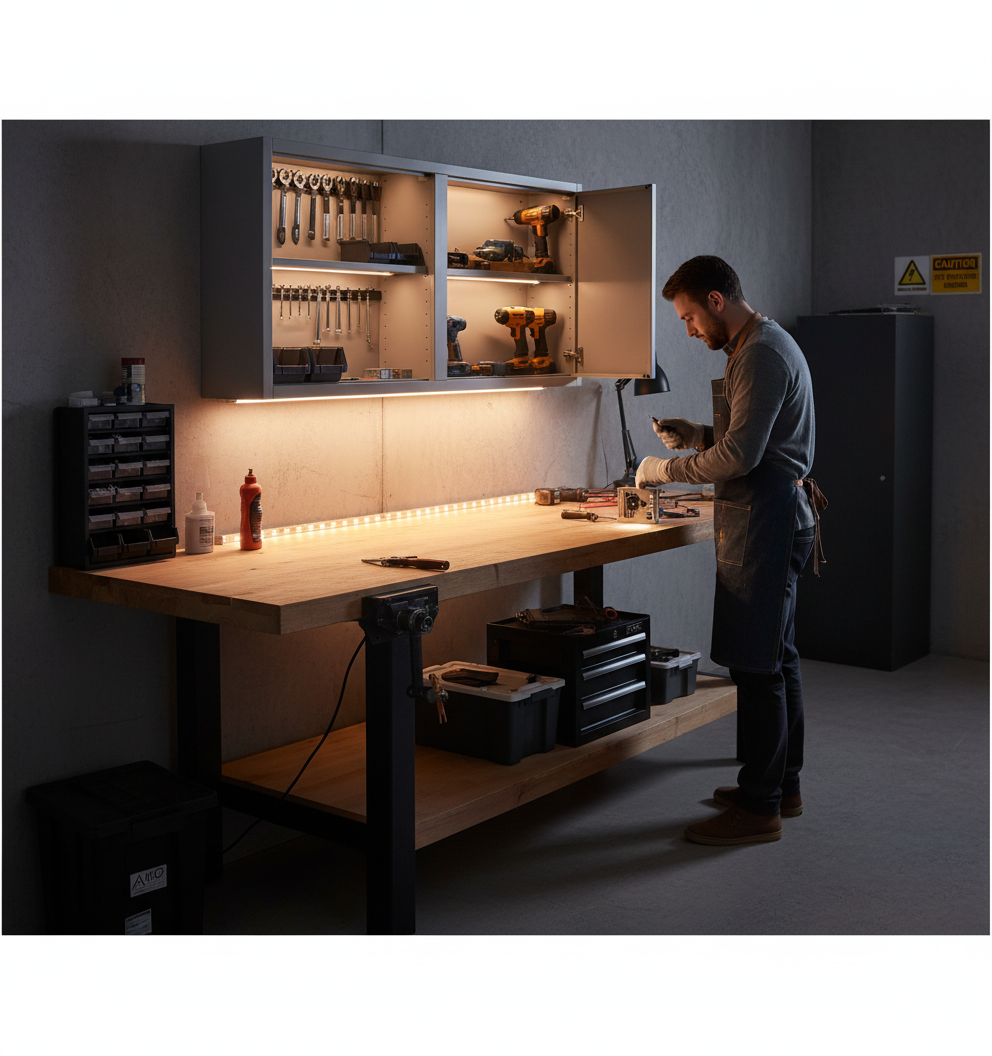 Premium LED Strip Light Kit for Easy Installation in Shipping Containers, Garages, and Homes with Versatile Applications