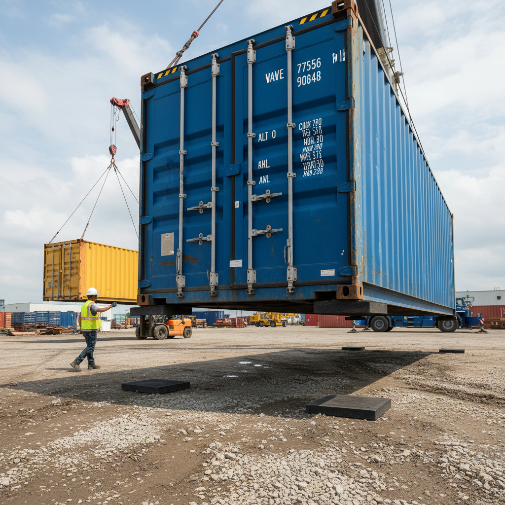 Premium Shipping Container Levelling Slab - Lightweight, Eco-Friendly, Supports 45 Tons, Multiple Heights Available