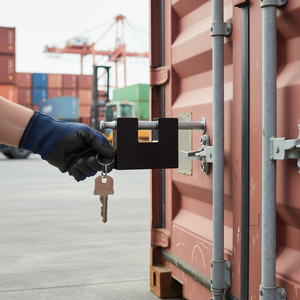 Premium Heavy Duty High-Security Padlock 80mm with Hardened Steel Body for Shipping Containers and Outdoor Use