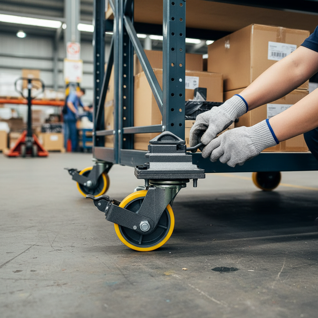 Heavy Duty Twist Lock Swivel Caster Wheel with 360° Rotation and High Load Capacity for Easy Container Movement