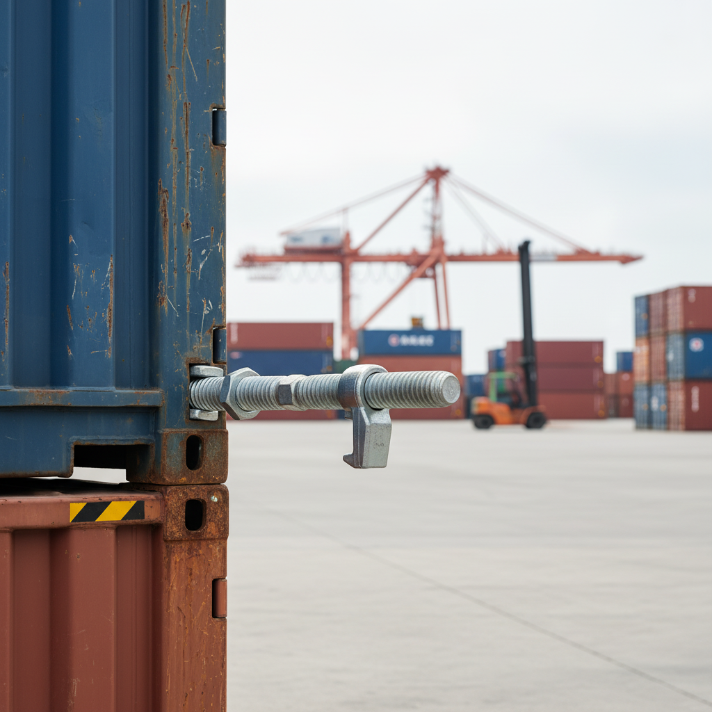 Heavy Duty Shipping Container Bridge Clamp for Secure Vertical and Horizontal Locking of Containers