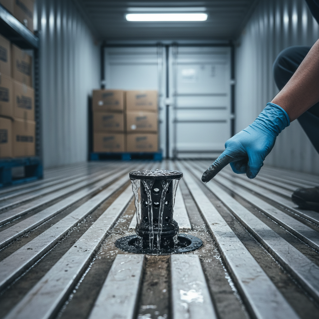 Premium Refrigerated Shipping Container Floor Drain for Moisture Dispersal - High-Quality Professional Grade for Industrial and Commercial Applicat...