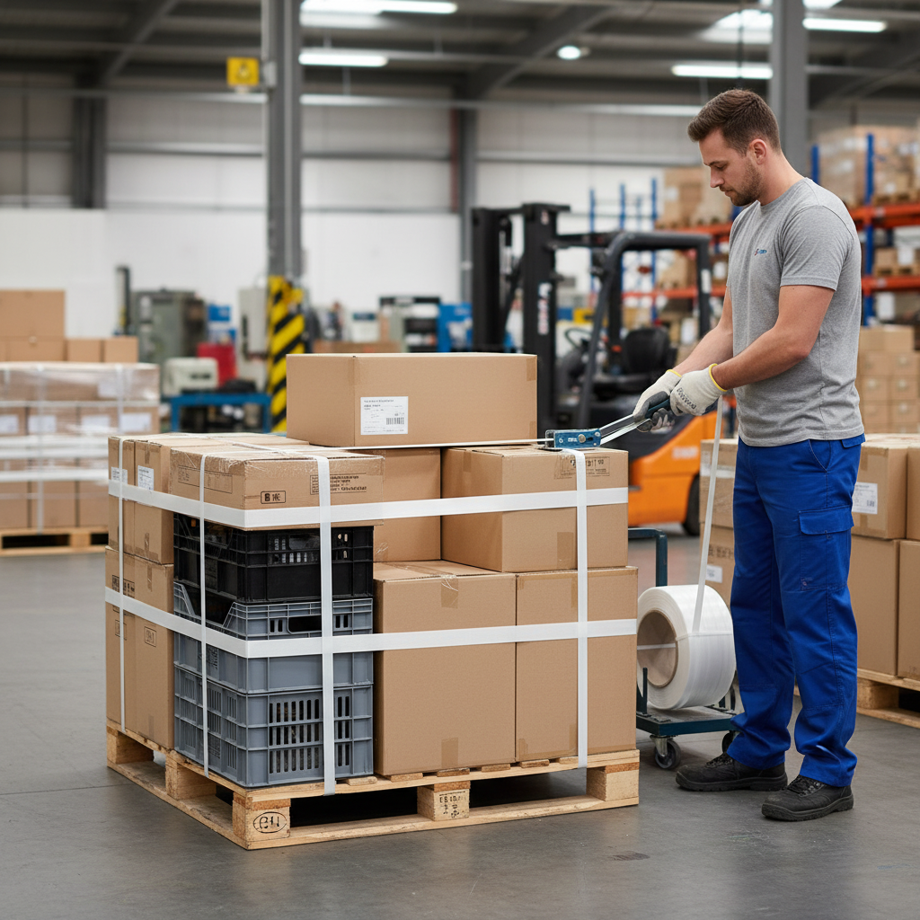 Heavy Duty 19mm x 700m Composite Strapping with 500kg Linear Breaking Strength - Weather-Resistant and Shock Absorbent