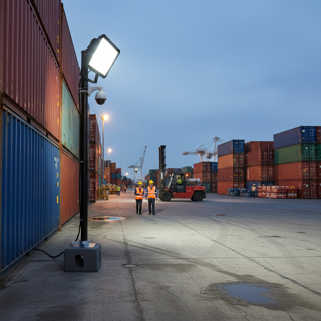 Premium Utility Pole for Floodlights, CCTV and Light Fixings - Quick Installation with No Drilling Required