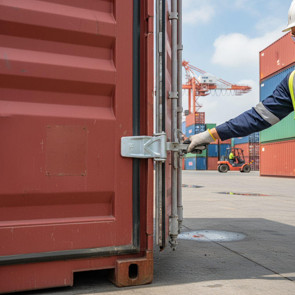 Heavy Duty Shipping Container Door Hinge - High-Strength Cast Steel with Hot Dip Galvanised Finish for Corrosion Resistance