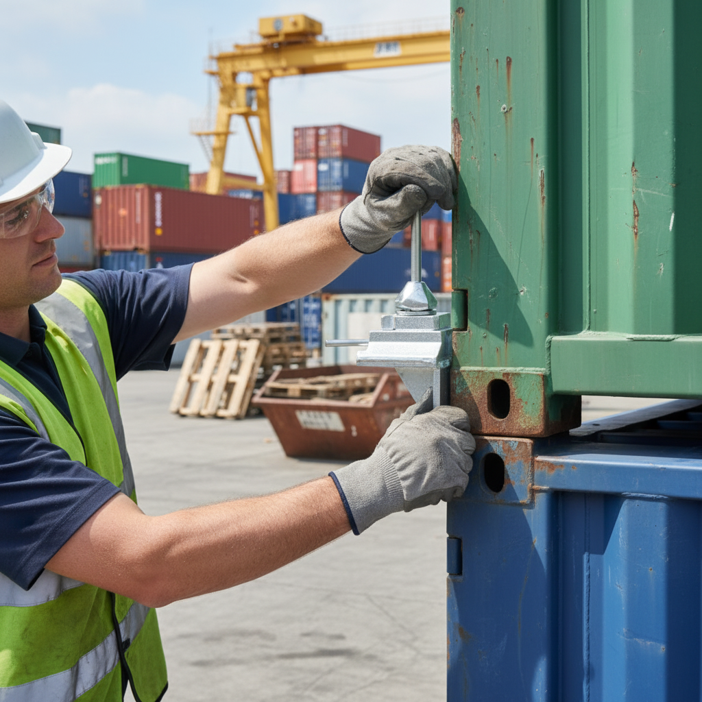 Premium Shipping Container Offset Twistlock for Enhanced Space and Accessibility, Supports 6 Tonnes Load