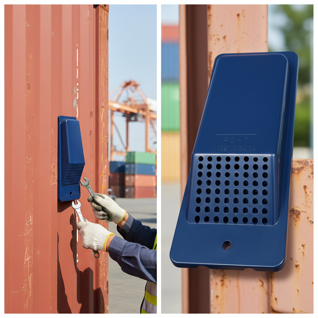 Premium Small Plastic Air Vents for Shipping Containers - Easy Installation, Durable with Built-in Rubber Seal and Insect Screen