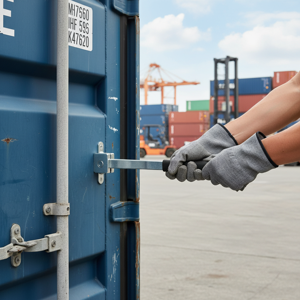 Premium Heavy Duty Shipping Container Handle Set for Easy Access and Enhanced Leverage in Outdoor Conditions