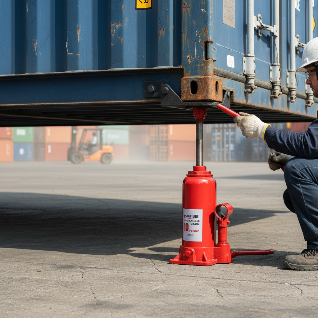 Professional Hydraulic Shipping Container Jack Set with 10-Tonne Capacity for Safe and Efficient Container Leveling