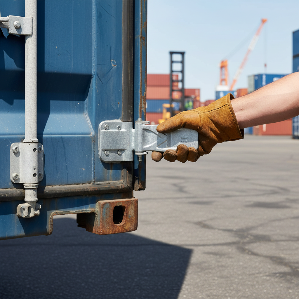 Heavy Duty Shipping Container Door Hinge - High-Strength Cast Steel with Hot Dip Galvanised Finish for Corrosion Resistance