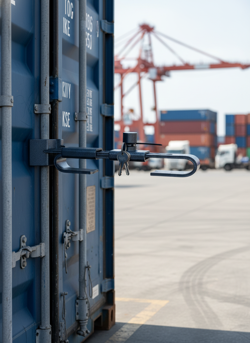 Premium Heavy-Duty Shipping Container Lock - Hardened Steel with Universal Fit for Maximum Security
