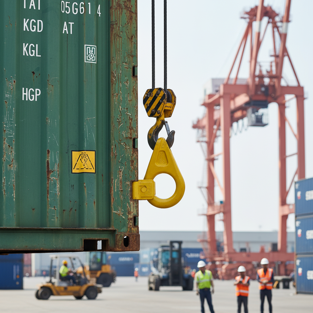 High-Performance Industrial Container Lifting Lugs with 12.5 Ton Capacity, Grade 80 Steel Construction, and Corrosion-Resistant Finish