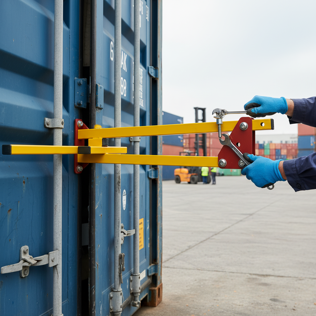 Premium Heavy Duty Shipping Container Door Stay for Secure Open Position and Wind Resistance