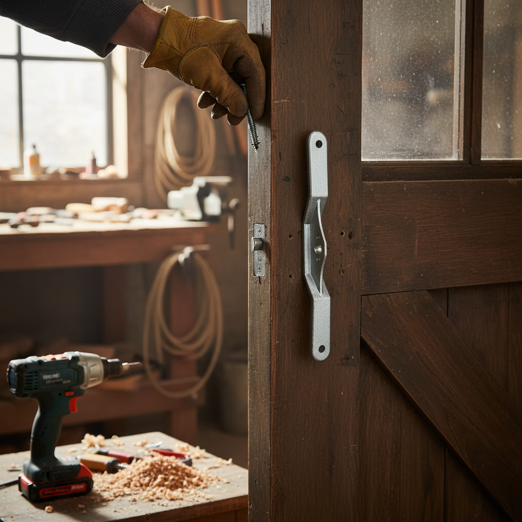 Premium Heavy Duty Door Handle Made from Forged Metal with Locking Features for Enhanced Security and Durability